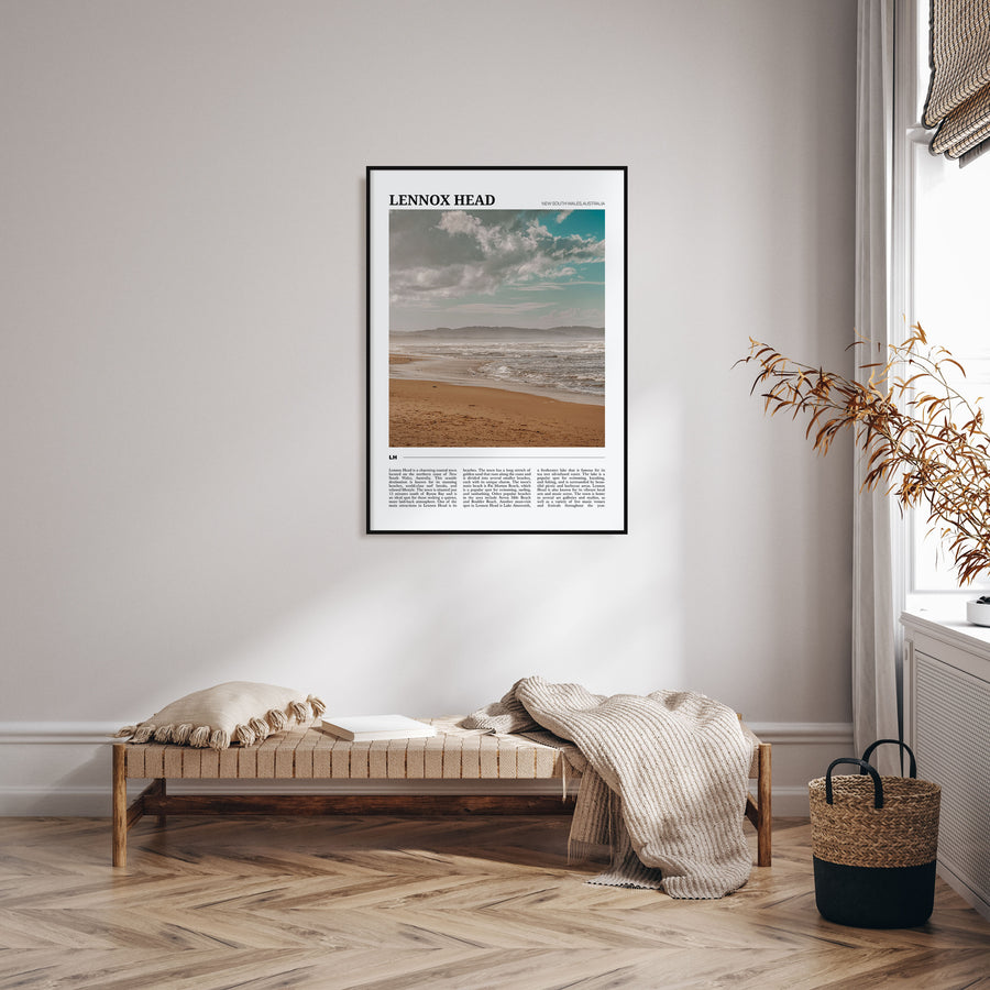 Lennox Head Travel Color Poster