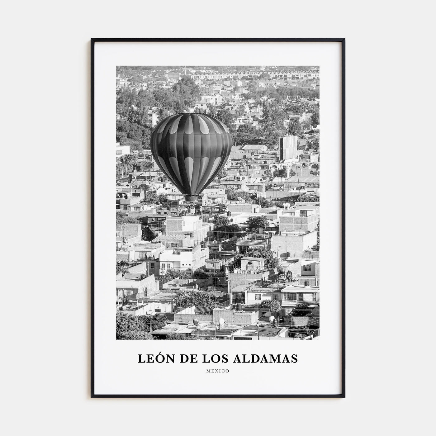 León de los Aldamas Portrait B&W Poster