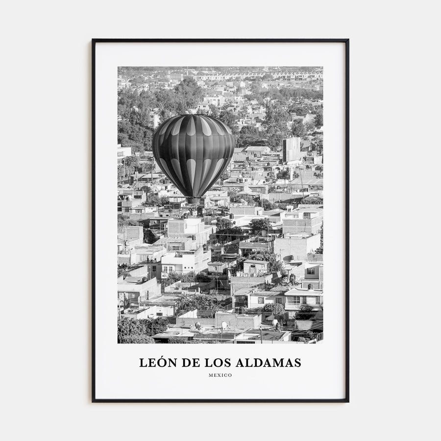 León de los Aldamas Portrait B&W Poster