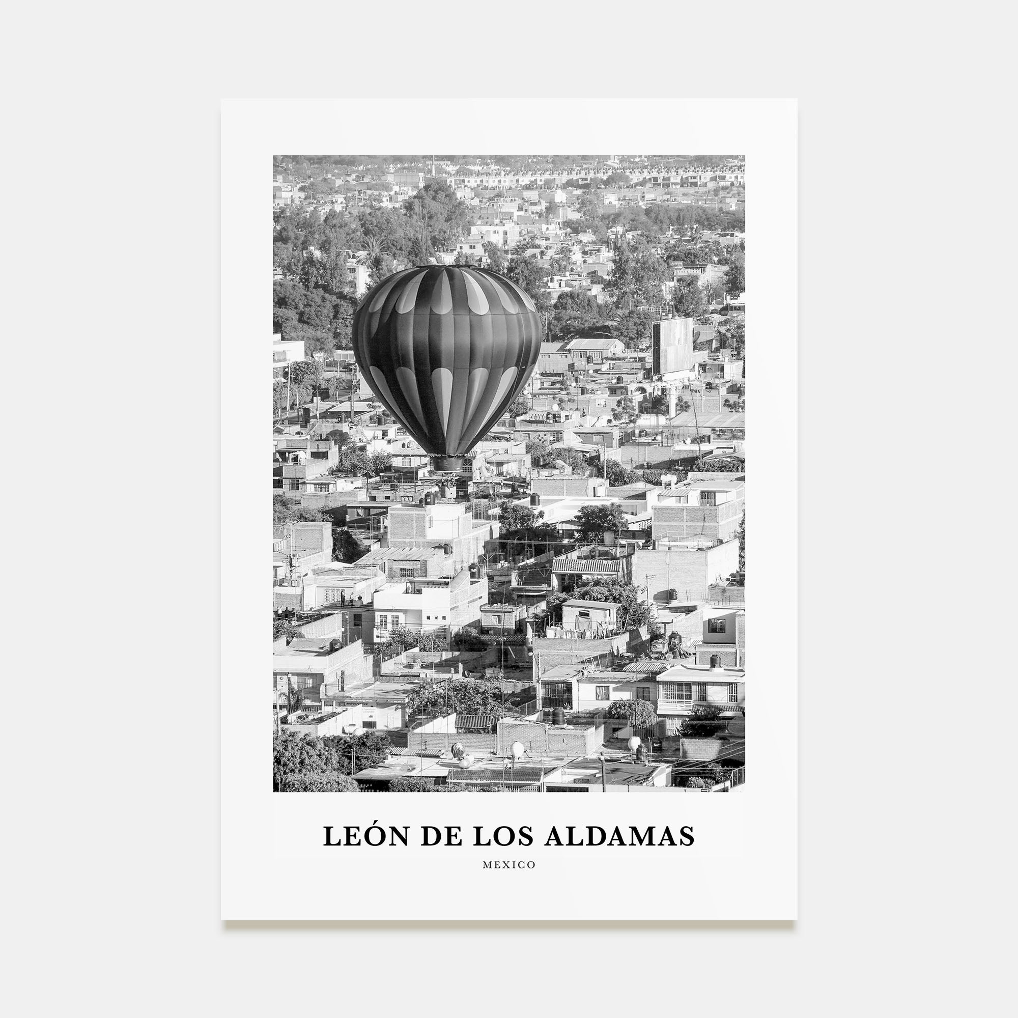 León de los Aldamas Portrait B&W Poster