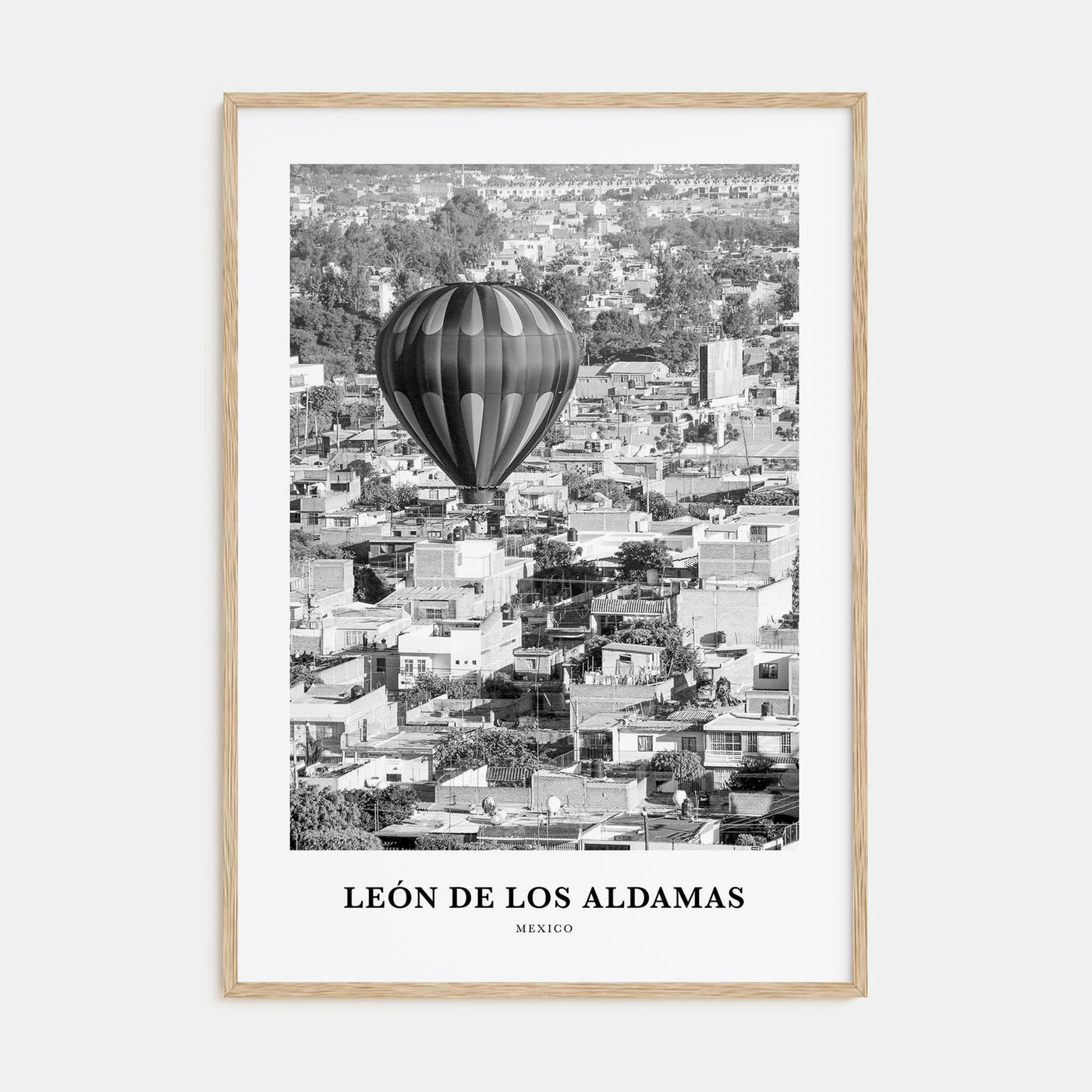 León de los Aldamas Portrait B&W Poster