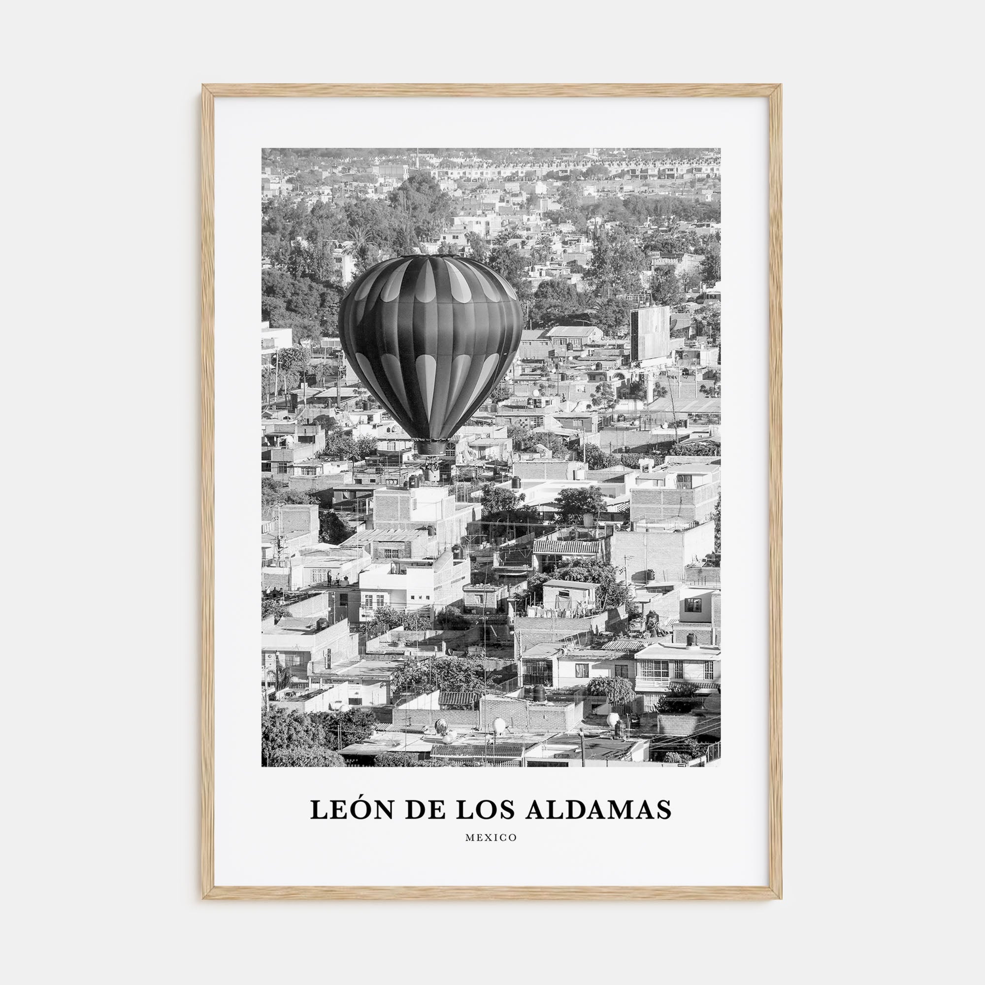León de los Aldamas Portrait B&W Poster