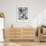 León de los Aldamas Portrait B&W Poster