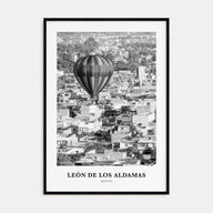 León de los Aldamas Portrait B&W Poster