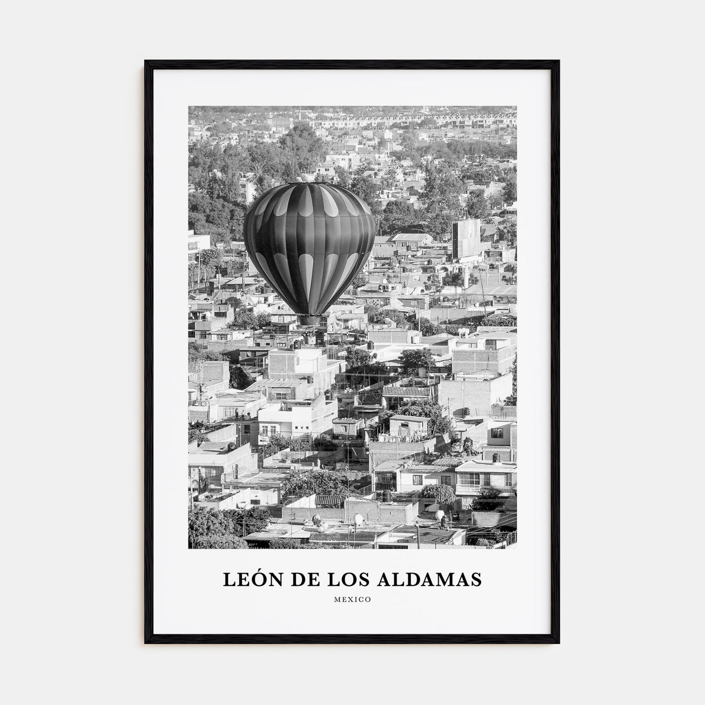 León de los Aldamas Portrait B&W Poster