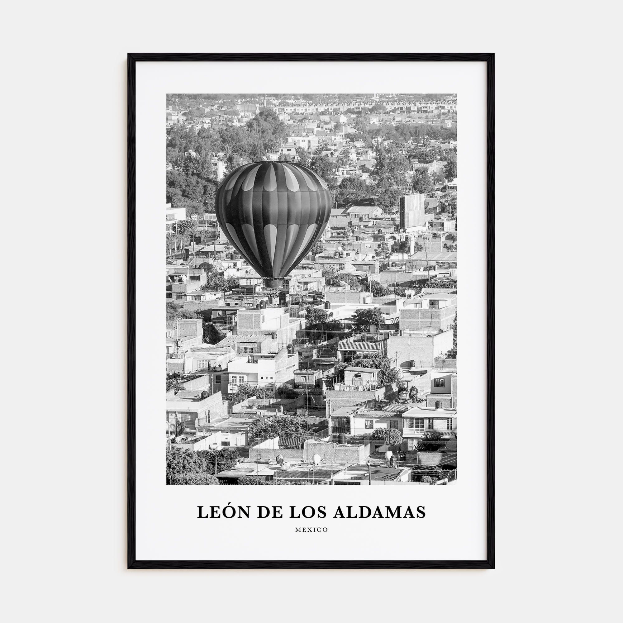 León de los Aldamas Portrait B&W Poster