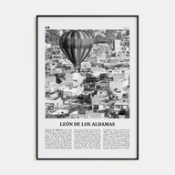 León de los Aldamas Travel B&W Poster