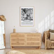 León de los Aldamas Travel B&W Poster