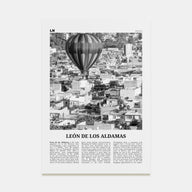 León de los Aldamas Travel B&W Poster