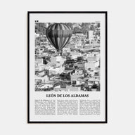 León de los Aldamas Travel B&W Poster