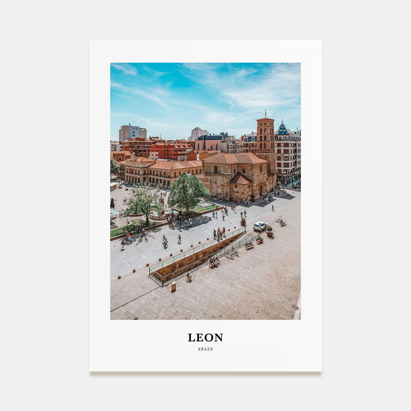 Leon, Spain Portrait Color No 1 Poster