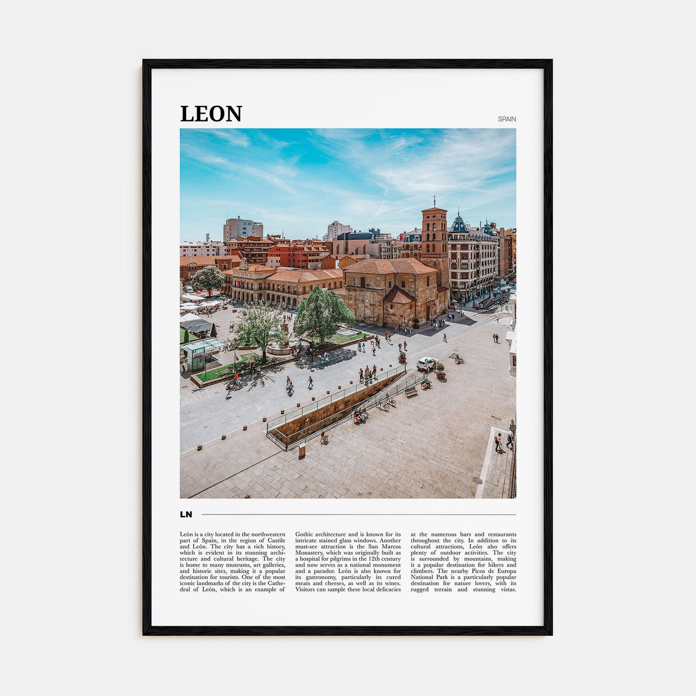 Leon, Spain Travel Color No 1 Poster