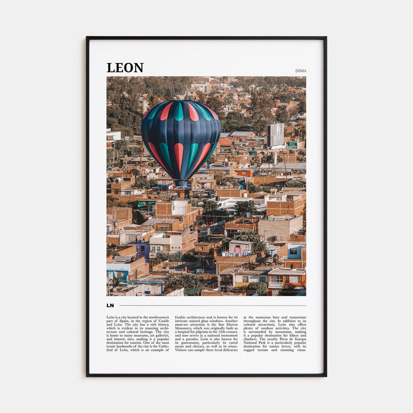 Leon, Spain Travel Color No 2 Poster