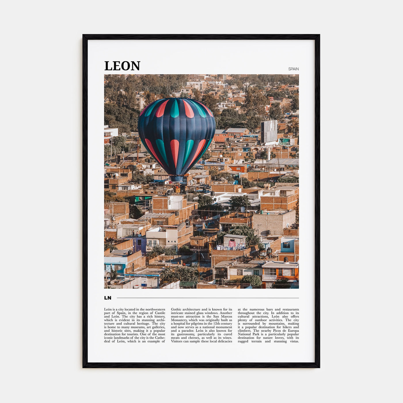 Leon, Spain Travel Color No 2 Poster