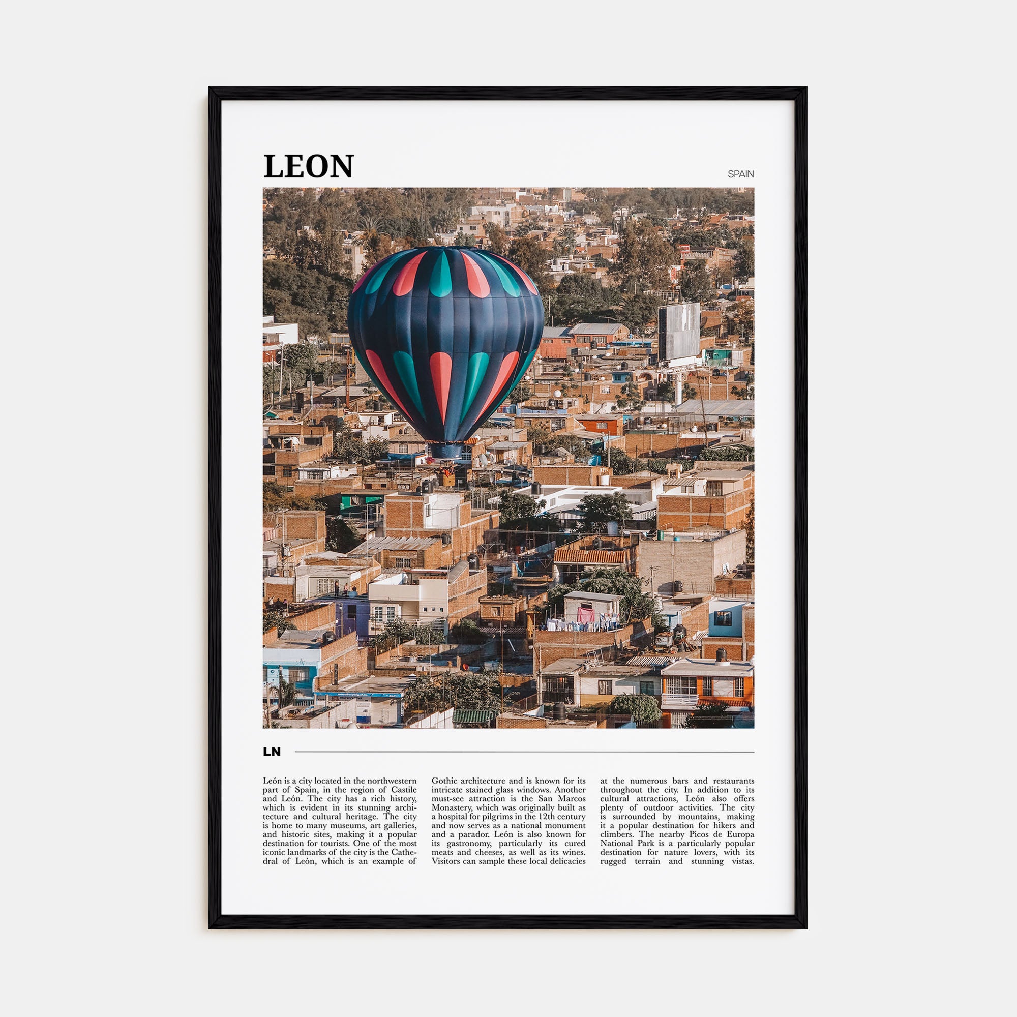 Leon, Spain Travel Color No 2 Poster