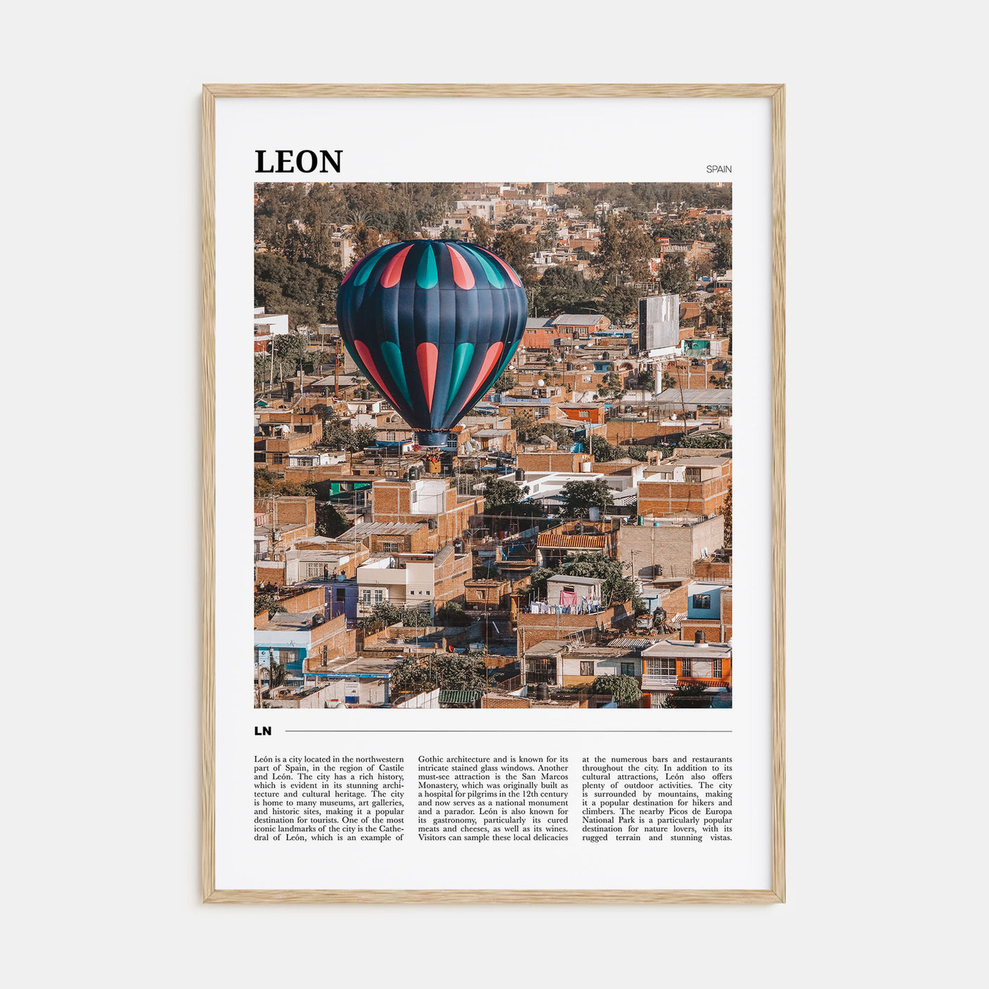 Leon, Spain Travel Color No 2 Poster
