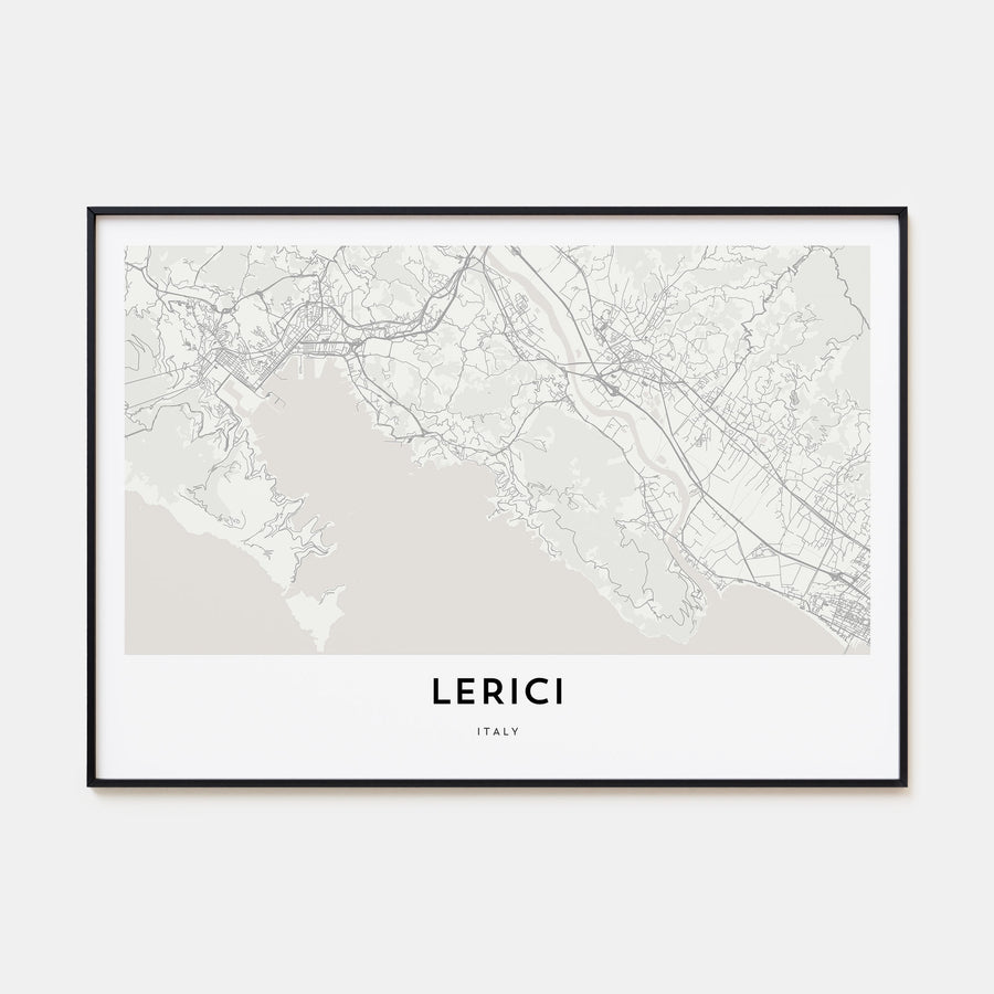 Lerici Map Landscape Poster