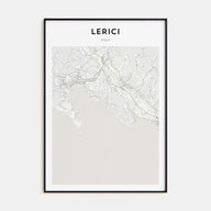 Lerici Map Portrait Poster