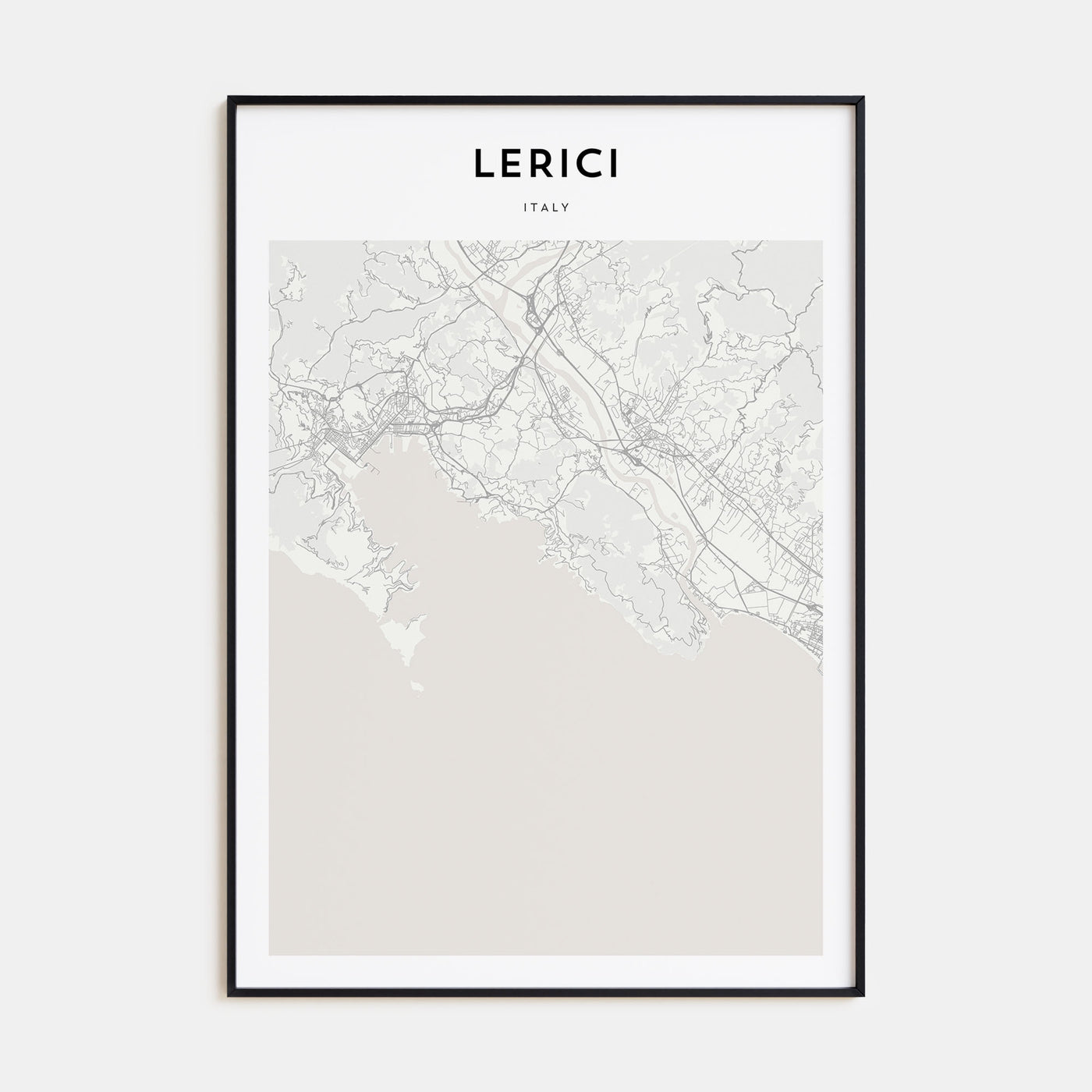 Lerici Map Portrait Poster