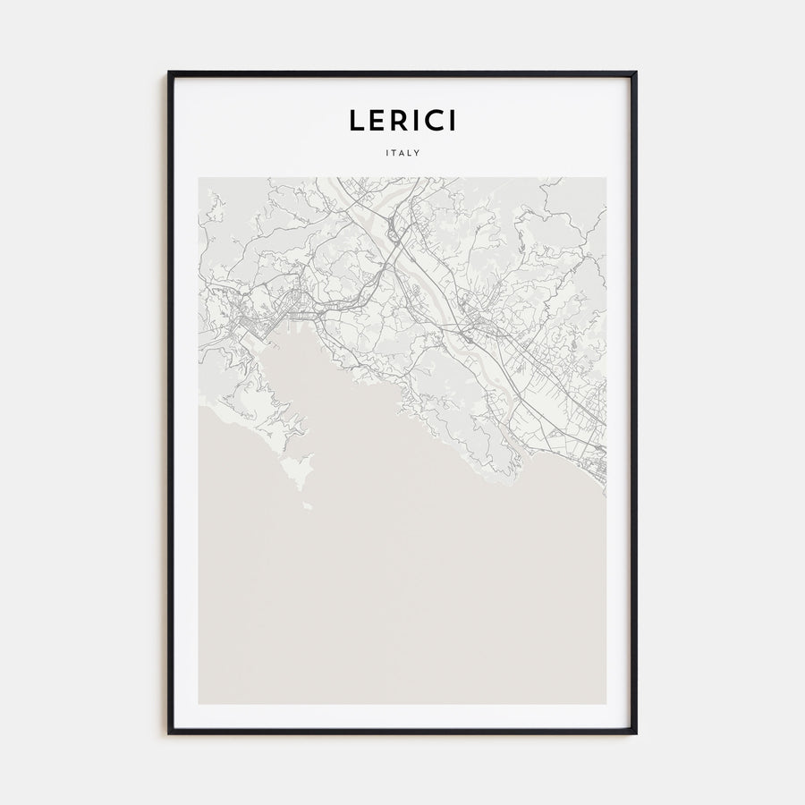 Lerici Map Portrait Poster
