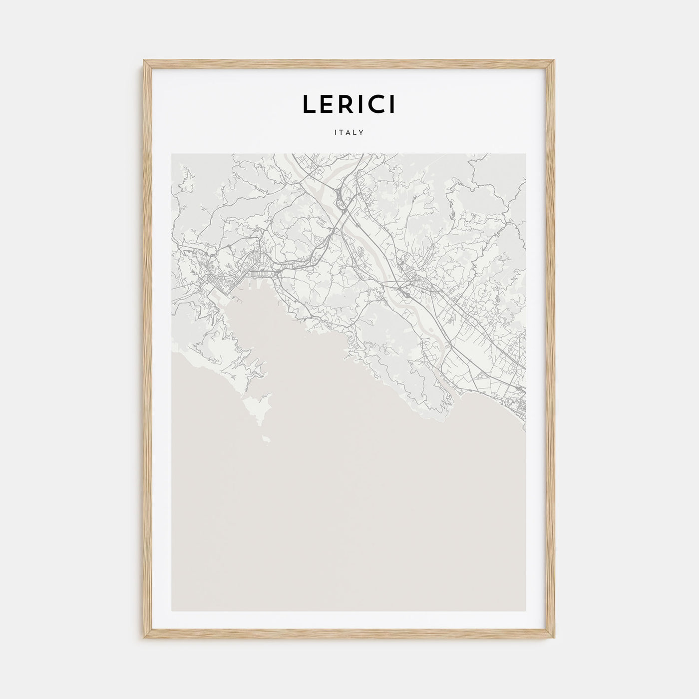 Lerici Map Portrait Poster