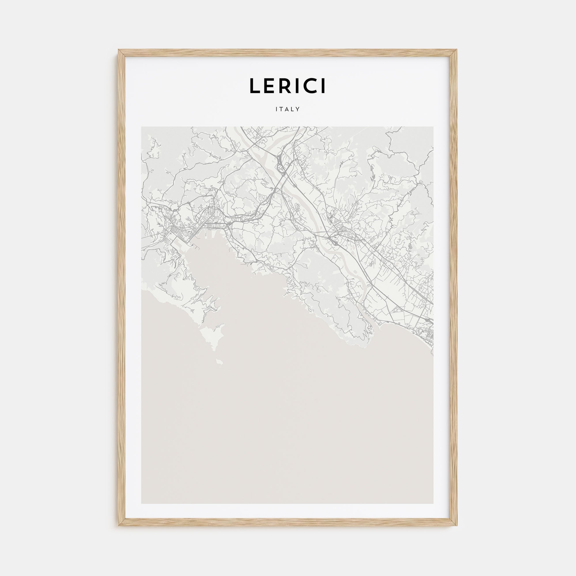 Lerici Map Portrait Poster
