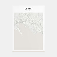 Lerici Map Portrait Poster