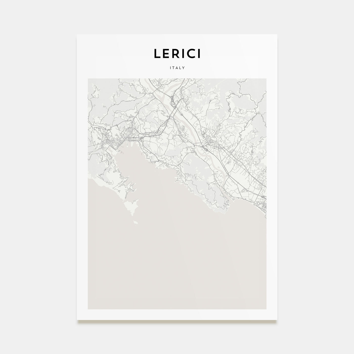 Lerici Map Portrait Poster