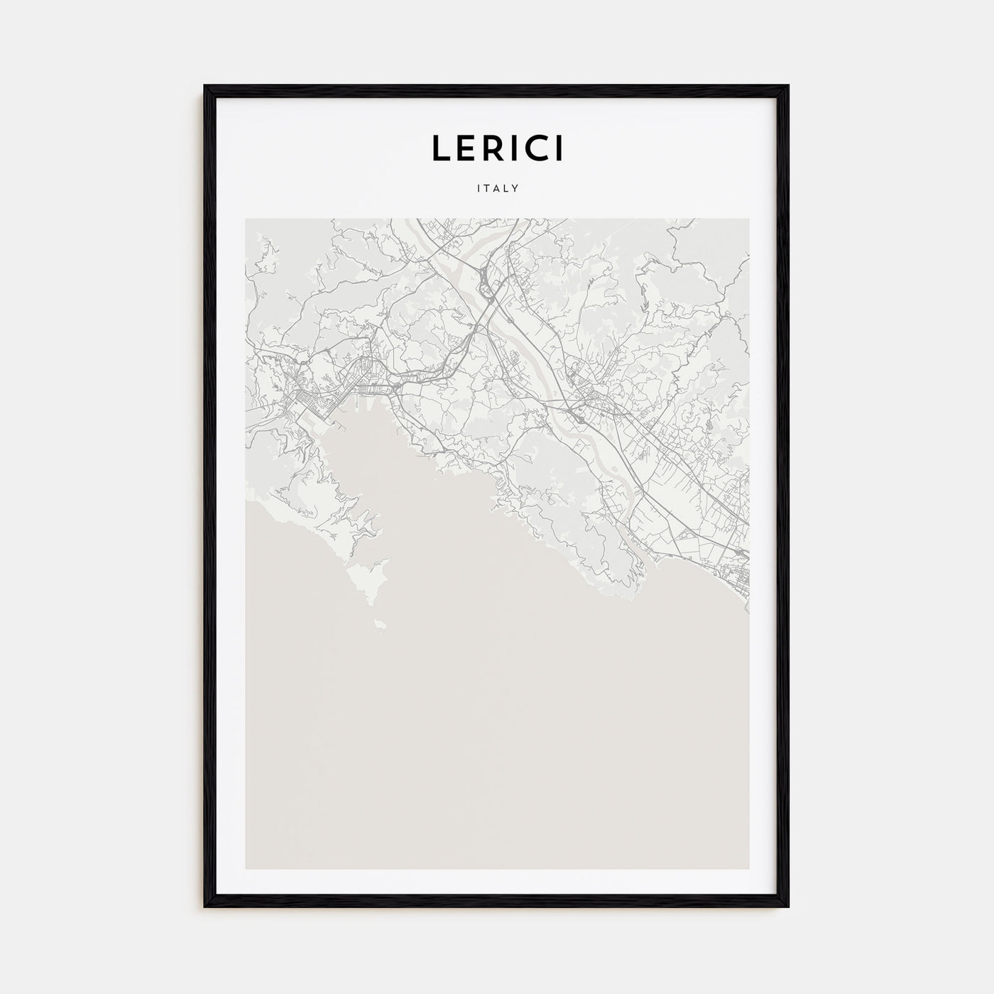 Lerici Map Portrait Poster