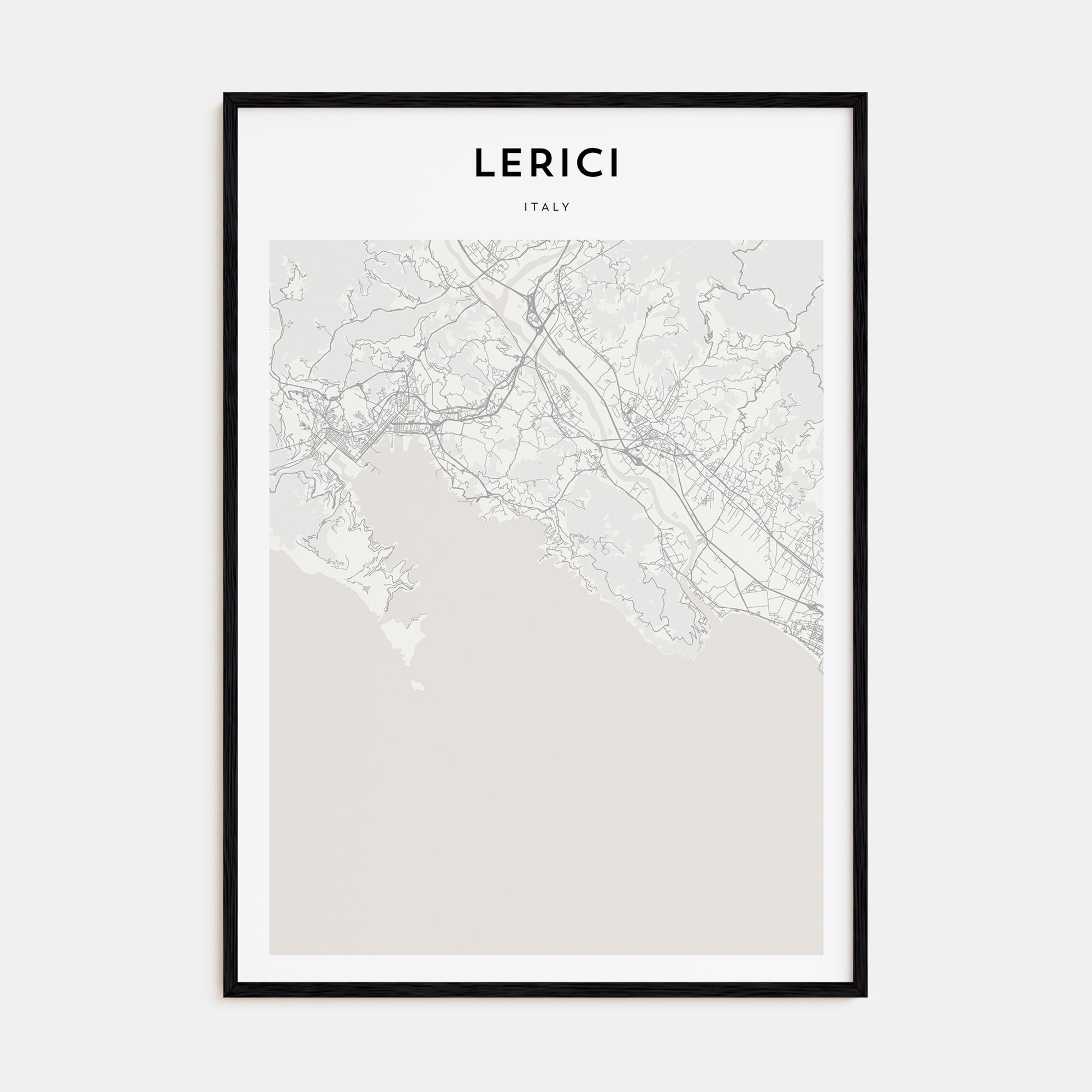 Lerici Map Portrait Poster