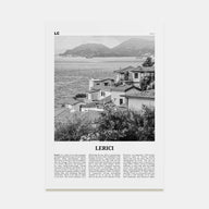 Lerici Travel B&W Poster