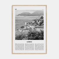 Lerici Travel B&W Poster