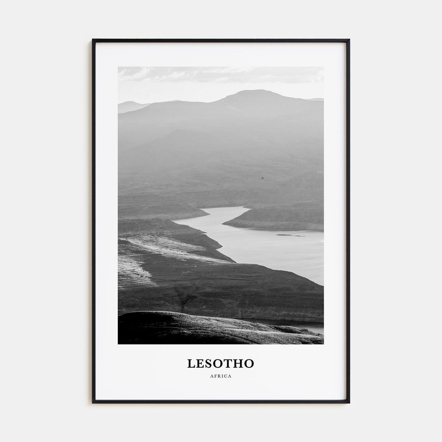 Lesotho Portrait B&W Poster