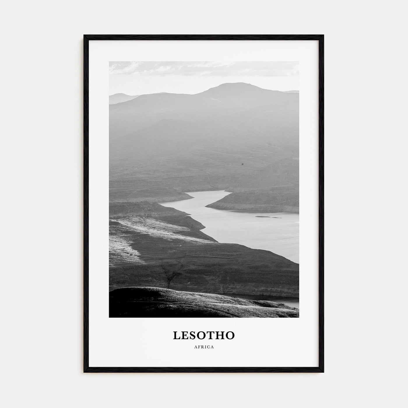 Lesotho Portrait B&W Poster