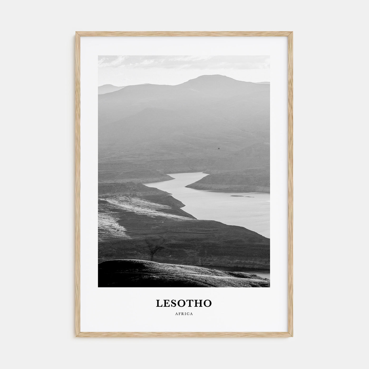Lesotho Portrait B&W Poster