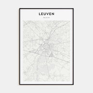 Leuven Map Portrait Poster