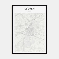 Leuven Map Portrait Poster