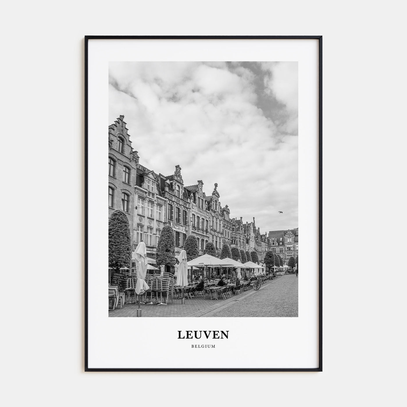 Leuven Portrait B&W No 1 Poster