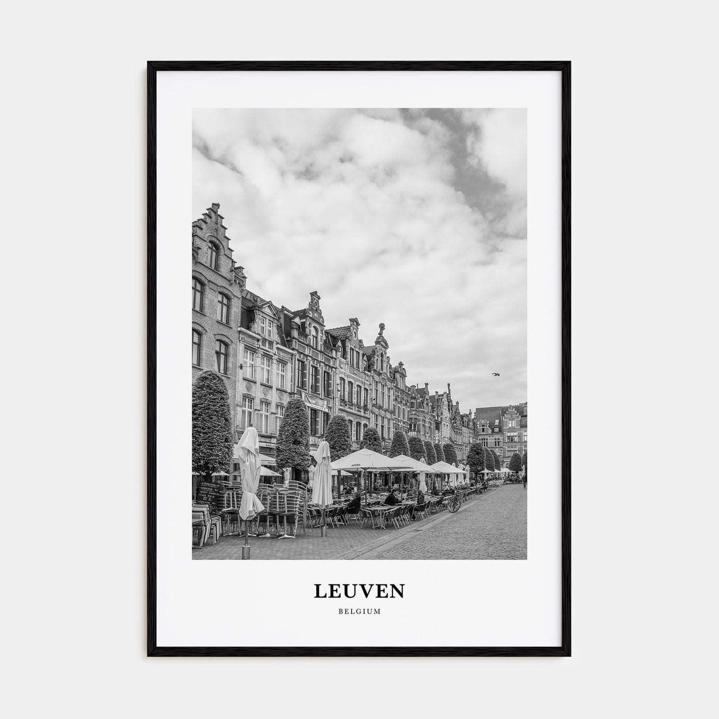 Leuven Portrait B&W No 1 Poster