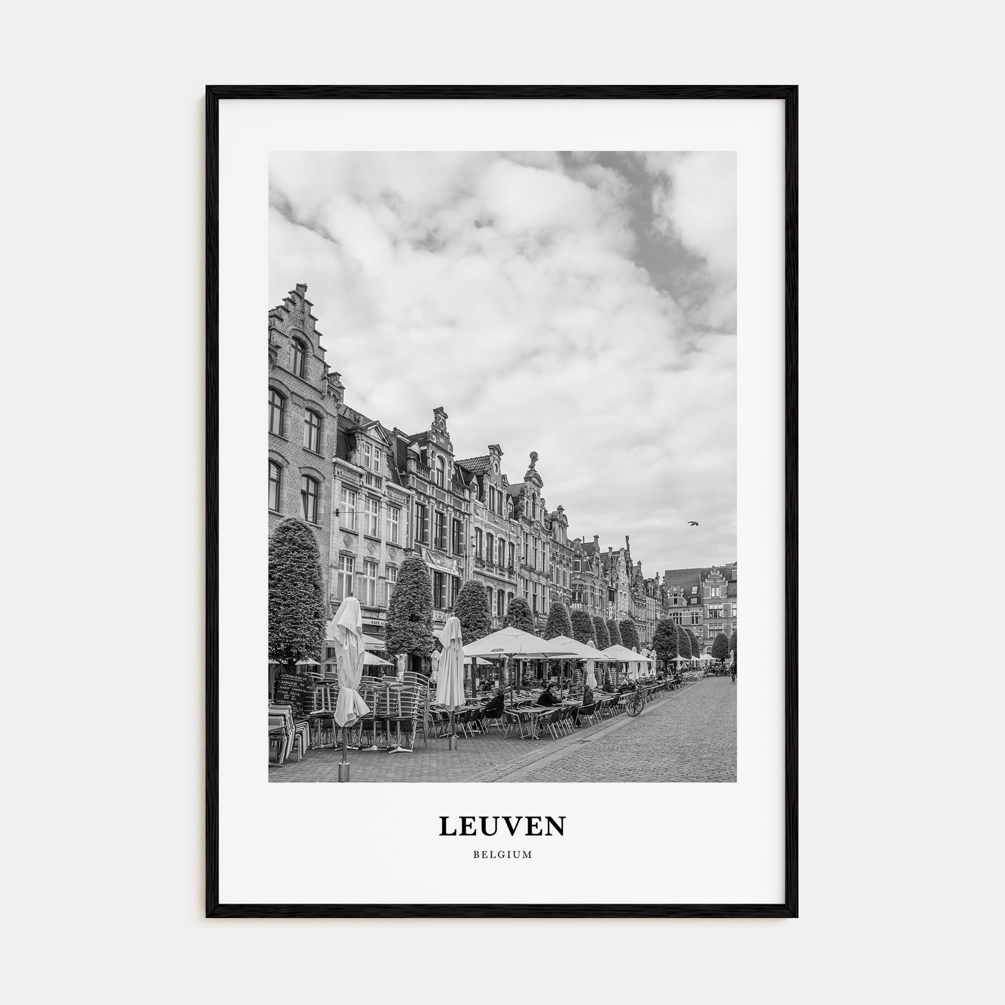 Leuven Portrait B&W No 1 Poster