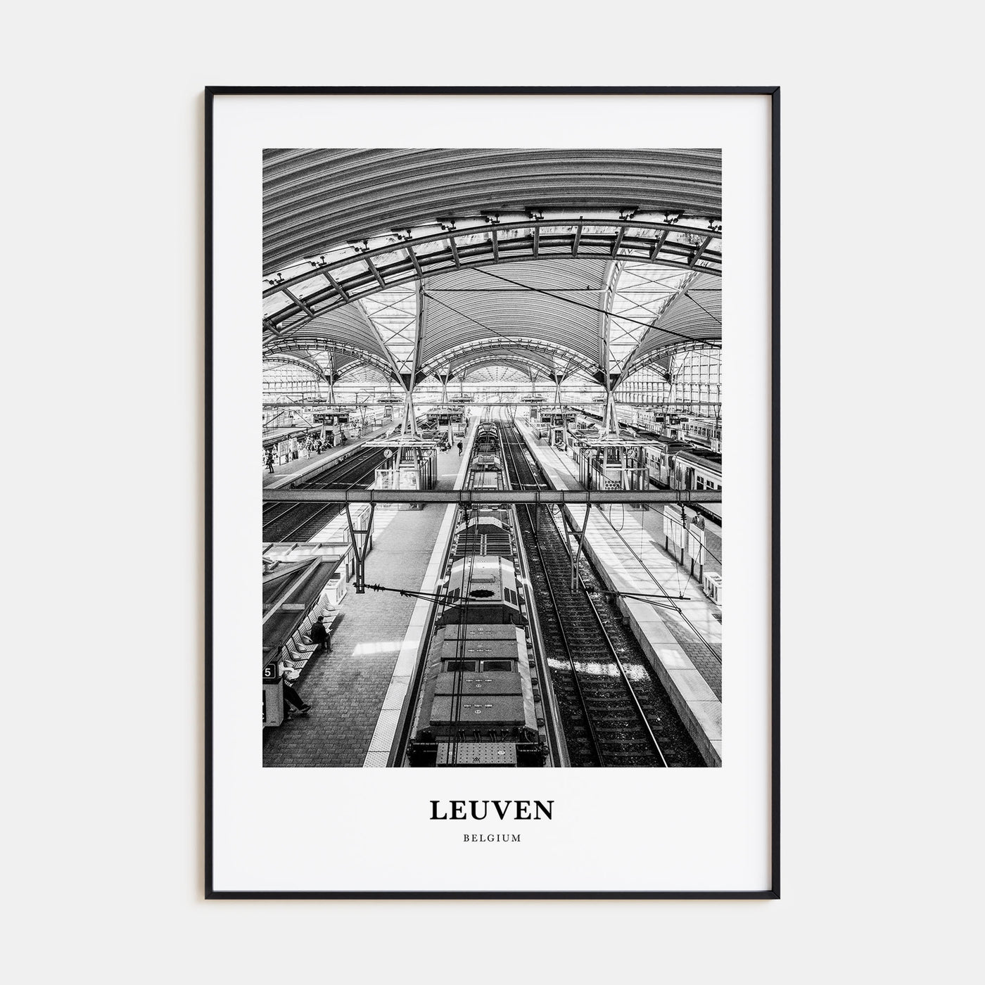 Leuven Portrait B&W No 2 Poster