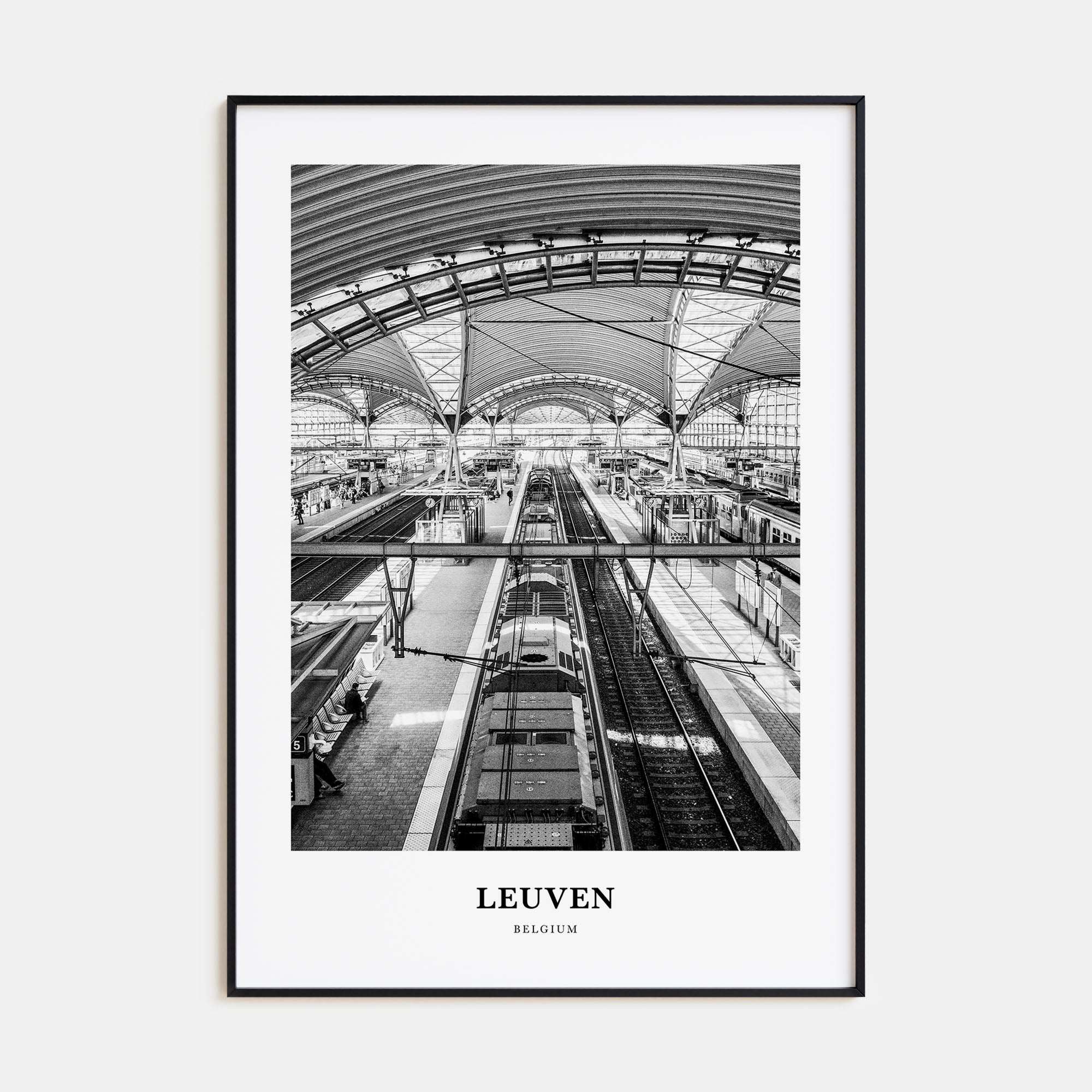 Leuven Portrait B&W No 2 Poster