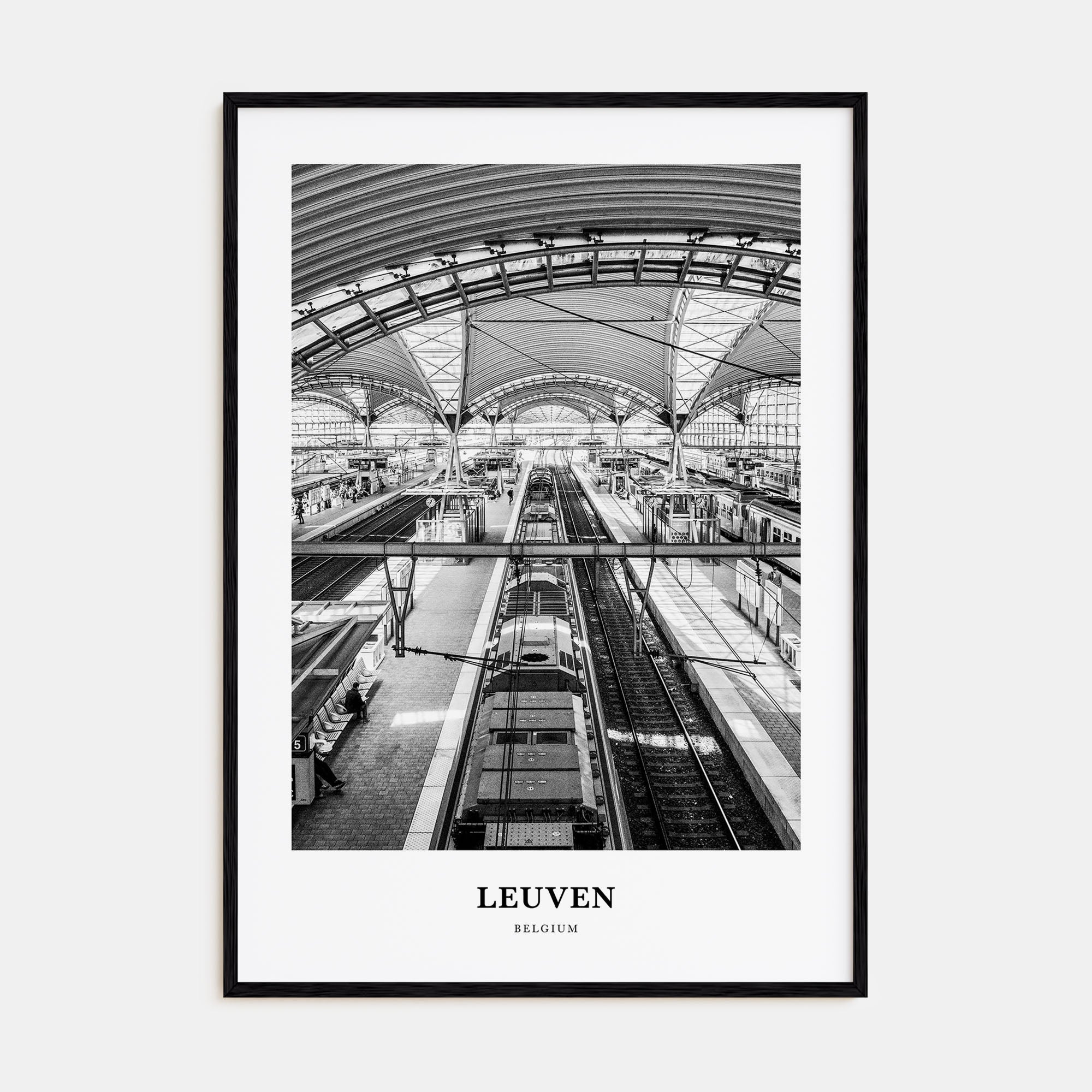 Leuven Portrait B&W No 2 Poster