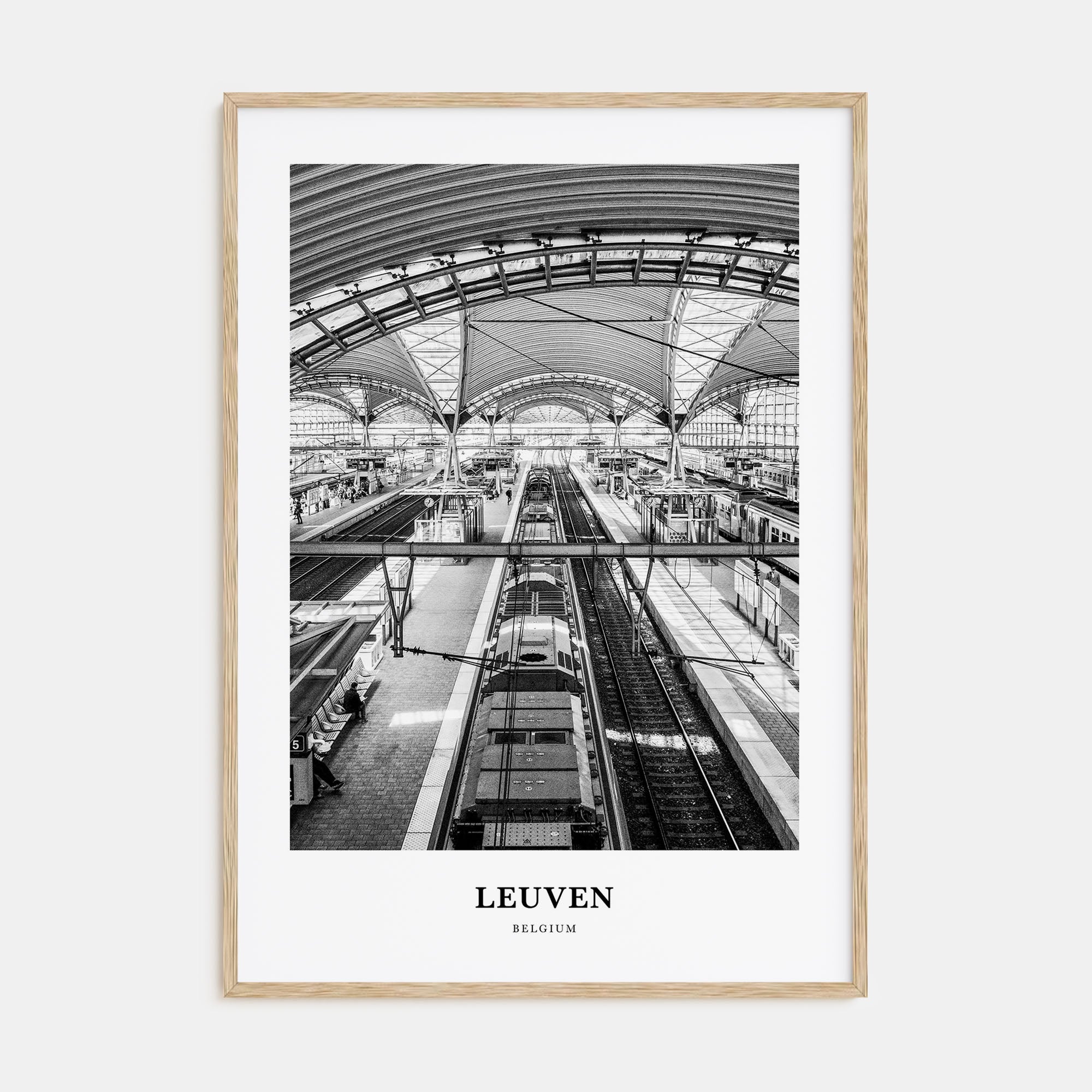 Leuven Portrait B&W No 2 Poster