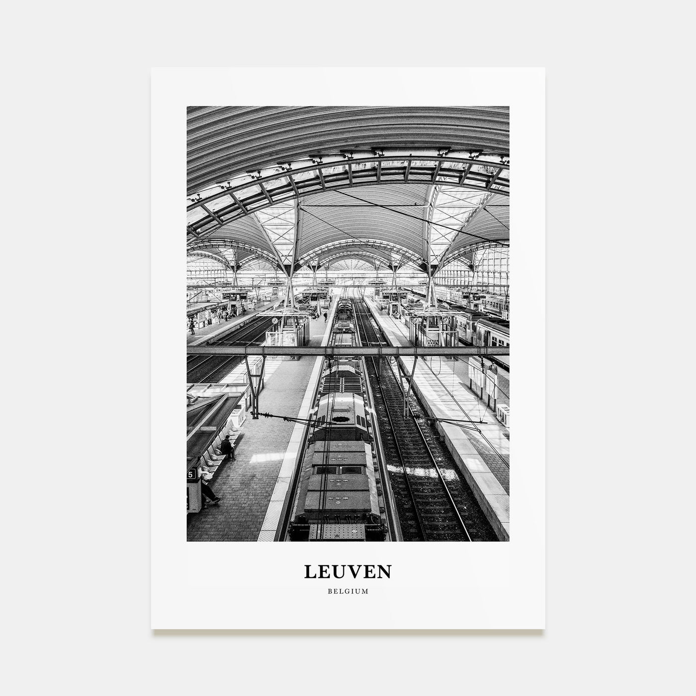 Leuven Portrait B&W No 2 Poster