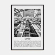 Leuven Travel B&W No 2 Poster