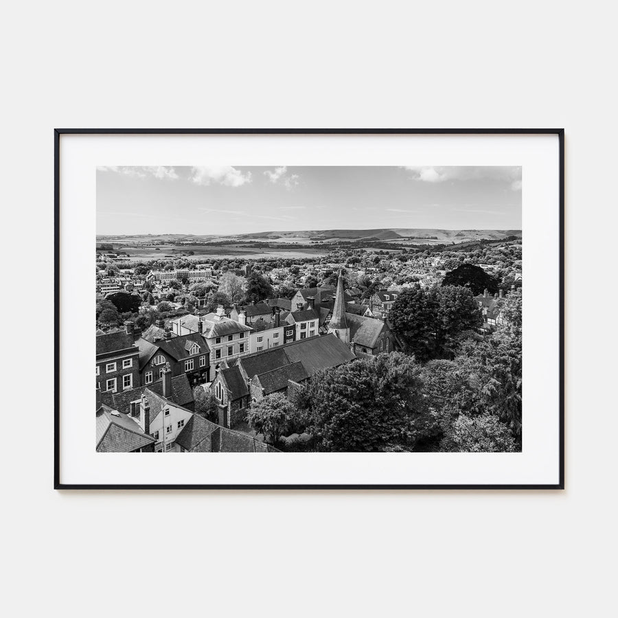 Lewes Landscape B&W Poster