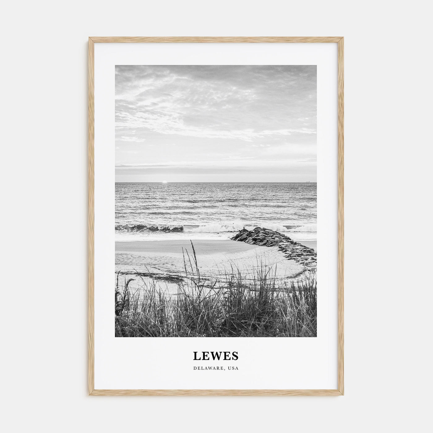 Lewes Portrait B&W Poster