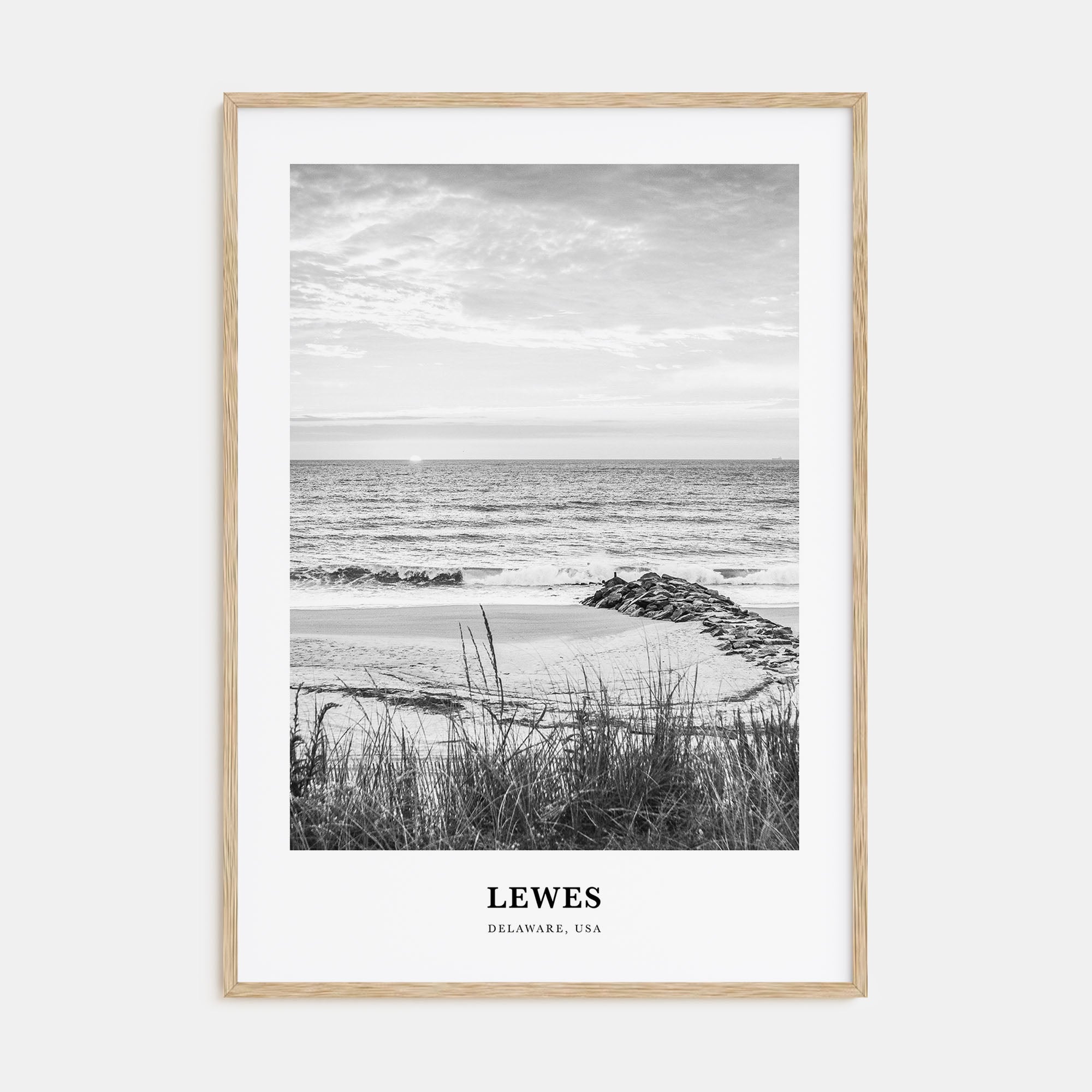 Lewes Portrait B&W Poster