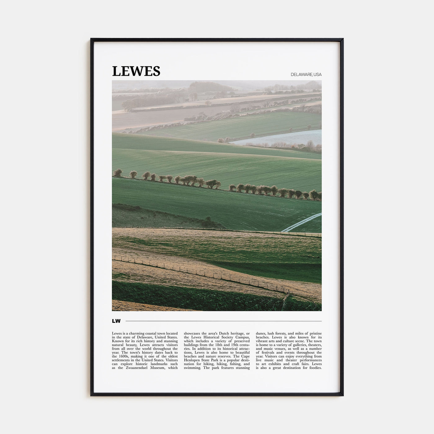 Lewes Travel Color Poster
